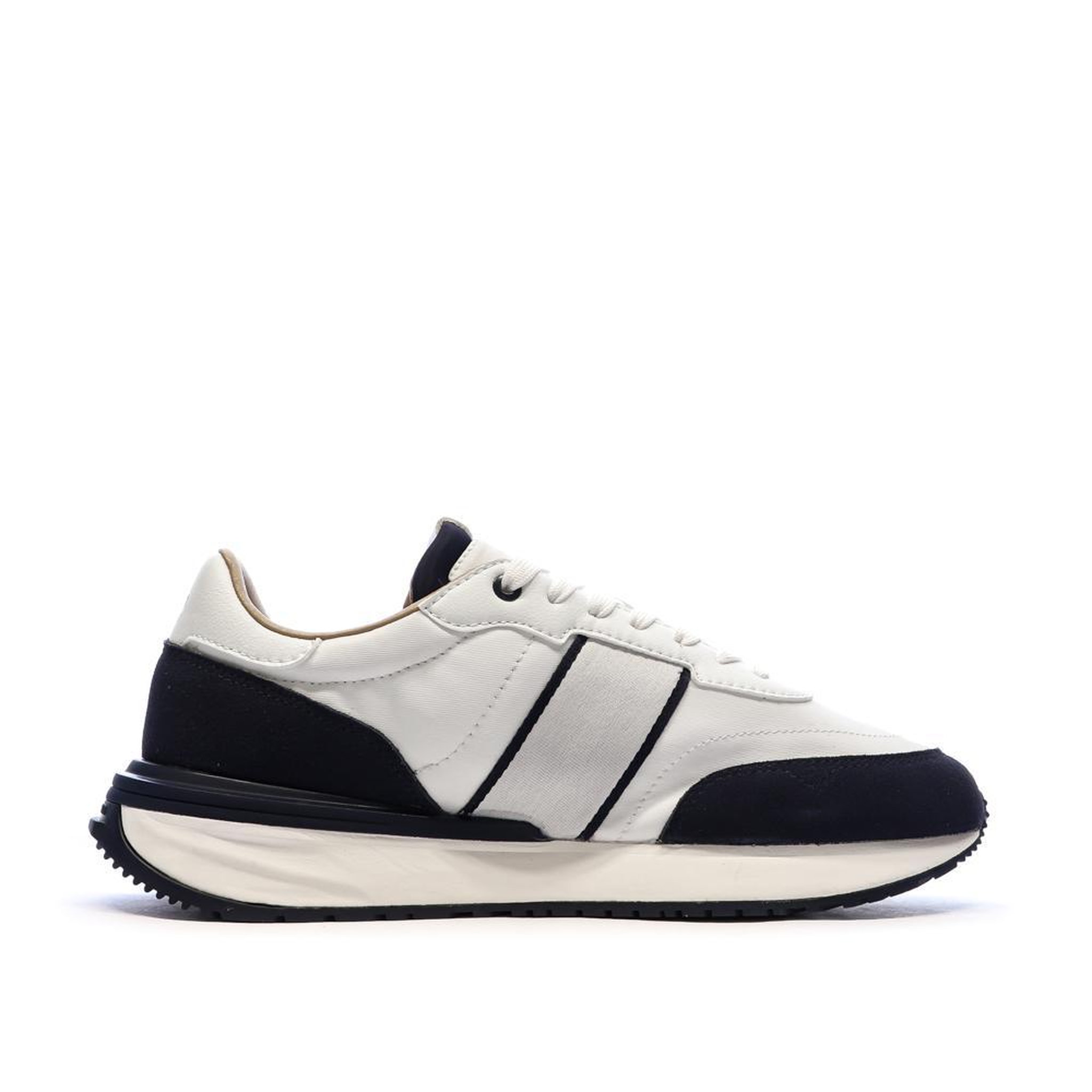Voir la diapositive 2 : Pepe Jeans Baskets Blanches/Noires Homme Pepe jeans Buster