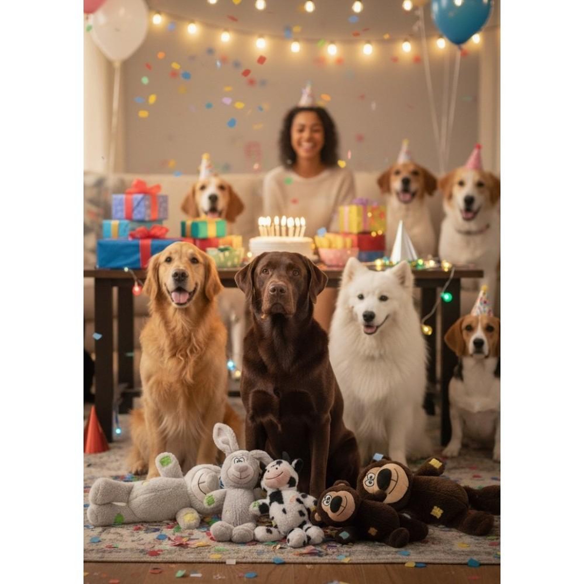 Voir la diapositive 3 : MON AMI LUKI Jouet chien peluche animaux - doux et lunique - pour jouer et caliner