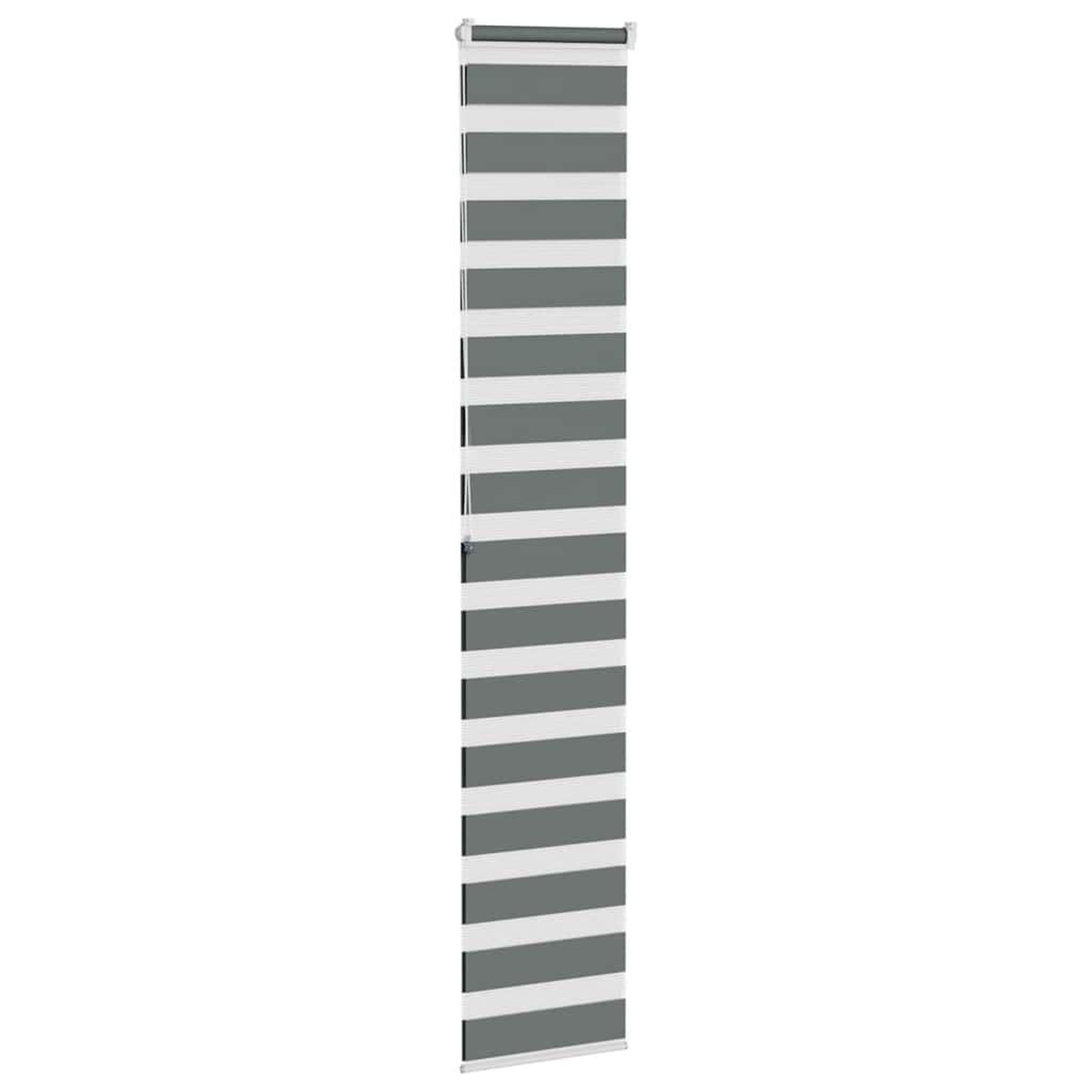 Voir la diapositive 4 : VIDAXL Store zebre gris fonce largeur du tissu 35,9 cm polyester