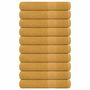 Voir la diapositive 1 : VIDAXL Serviettes de sauna 10 pcs doré 80x200 cm 360 g m² 100% coton