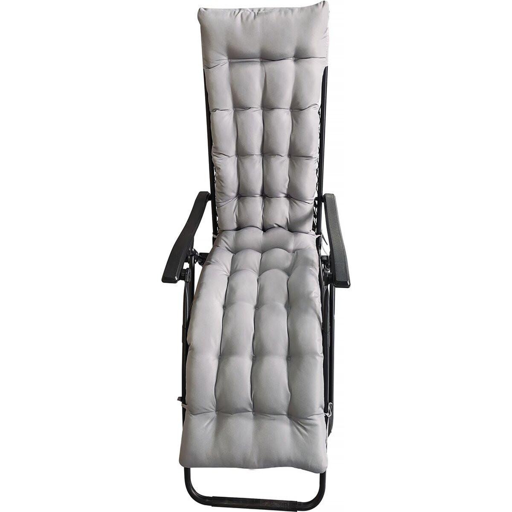 Voir la diapositive 4 : Habitat et Jardin Coussin pour fauteuil de jardin en tissu  Romy  - 164 x 52 x 10 cm - Gris clair