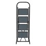 Voir la diapositive 2 : FIVE Escabeau 4 Marches  Pliant  124cm Noir