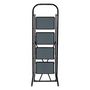 Voir la diapositive 2 : FIVE Escabeau 4 Marches  Pliant  124cm Noir