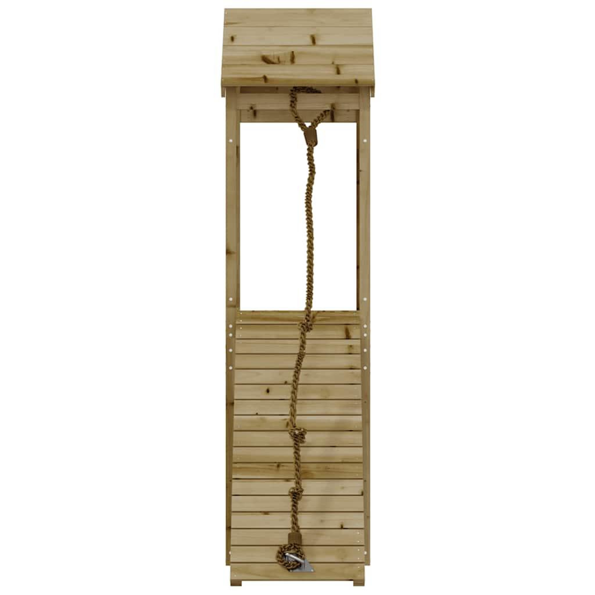 Voir la diapositive 4 : VIDAXL Maisonnette de jeu avec mur d'escalade bois de pin impregne