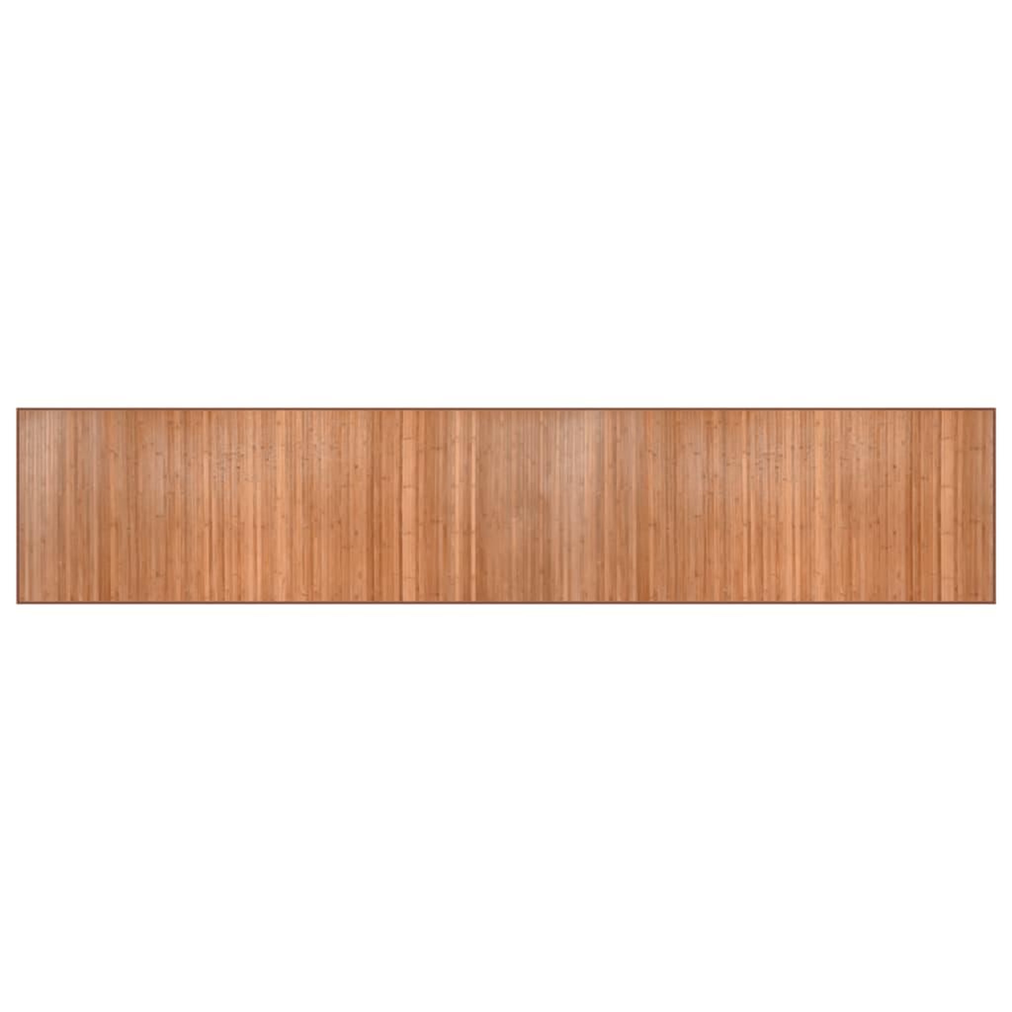 Voir la diapositive 2 : VIDAXL Tapis rectangulaire naturel 80x400 cm bambou