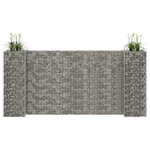 VIDAXL Jardiniere a gabion en H Fil d'acier 260x40x120 cm