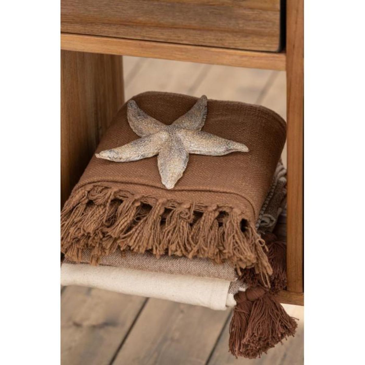 Paris Prix Plaid Design Ethnique  Camel  130x170cm Marron