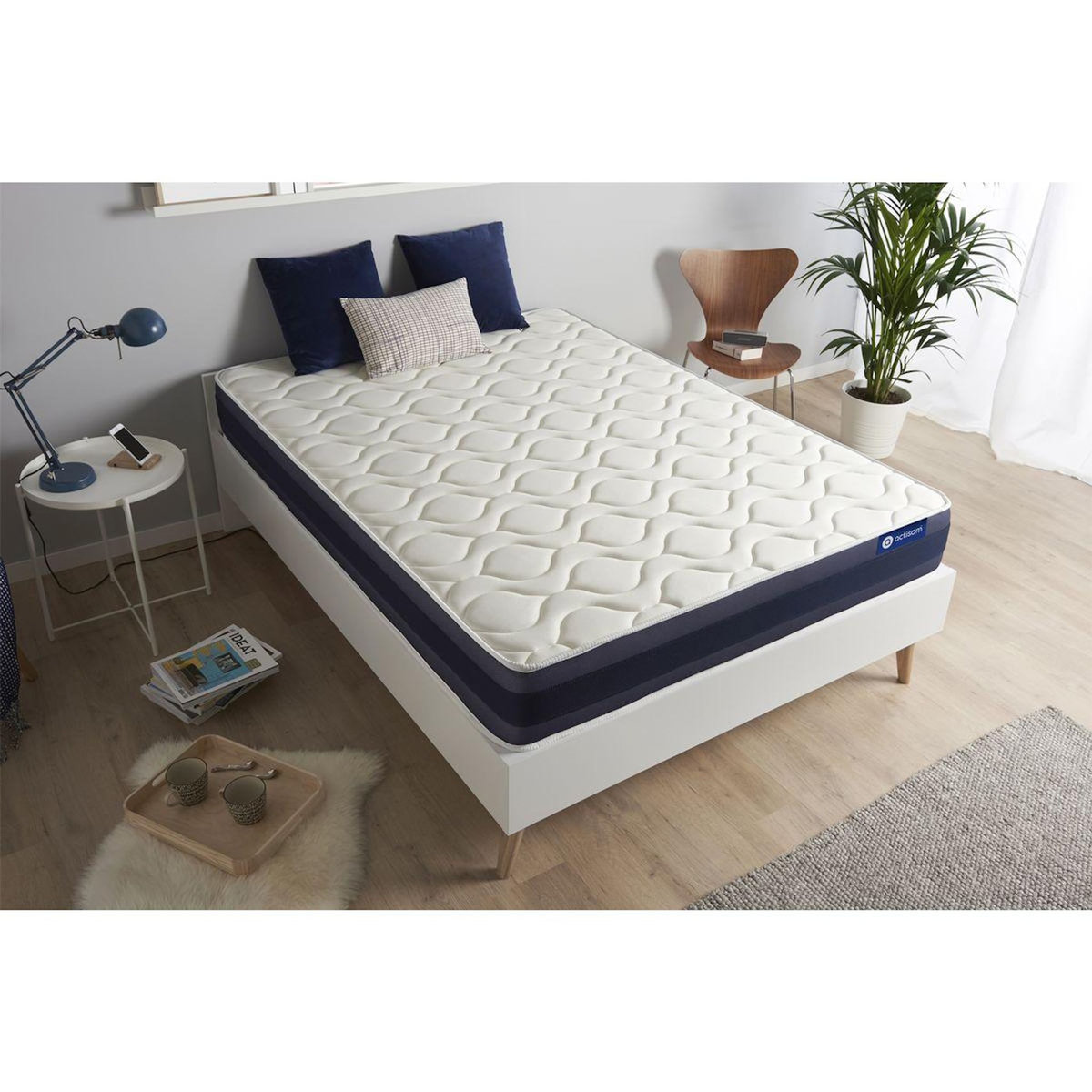 ACTISOM Matelas Mémoire de forme ACTIMEMO MORPHO 90x190 Maxi épaisseur 5zones de confort