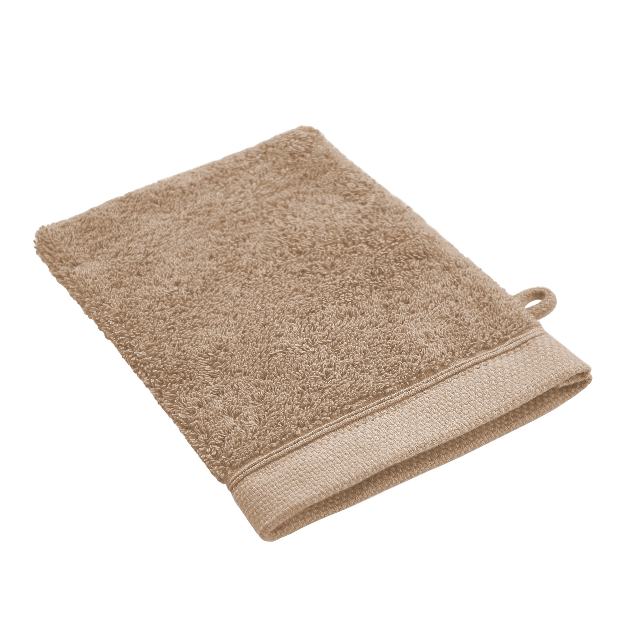 Voir la diapositive 2 : Lot de 2 gants de toilette uni en coton 600 g/m²