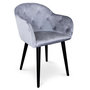 Voir la diapositive 1 : Paris Prix Fauteuil Design en Velours  Glany  81cm Argent