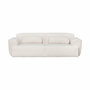 Voir la diapositive 2 : SWEEEK Canapé 3 places. tissu bouclette. 2 coussins déhoussables. Wallas  L 230 x P 98 x H 73cm