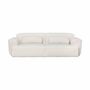 Voir la diapositive 2 : SWEEEK Canapé 3 places. tissu bouclette. 2 coussins déhoussables. Wallas  L 230 x P 98 x H 73cm