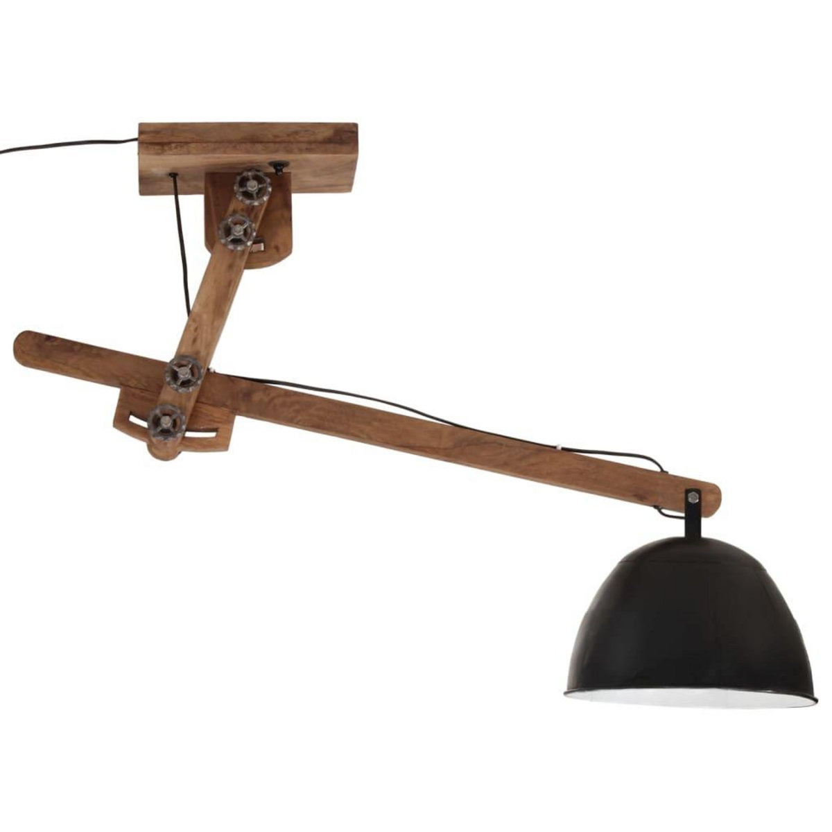 VIDAXL Plafonnier 25 W noir 105x30x65-108cm E27