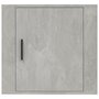 Voir la diapositive 5 : VIDAXL Table de chevet murale Gris beton 50x30x47 cm