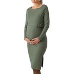 MAMALICIOUS Robe D'allaitement  Femme Mamalicious Mlivy. Coloris disponibles : Vert