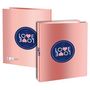 Voir la diapositive 2 : Love Love Classeur 26x32cm rigide 4 anneaux dos 40mm rose 