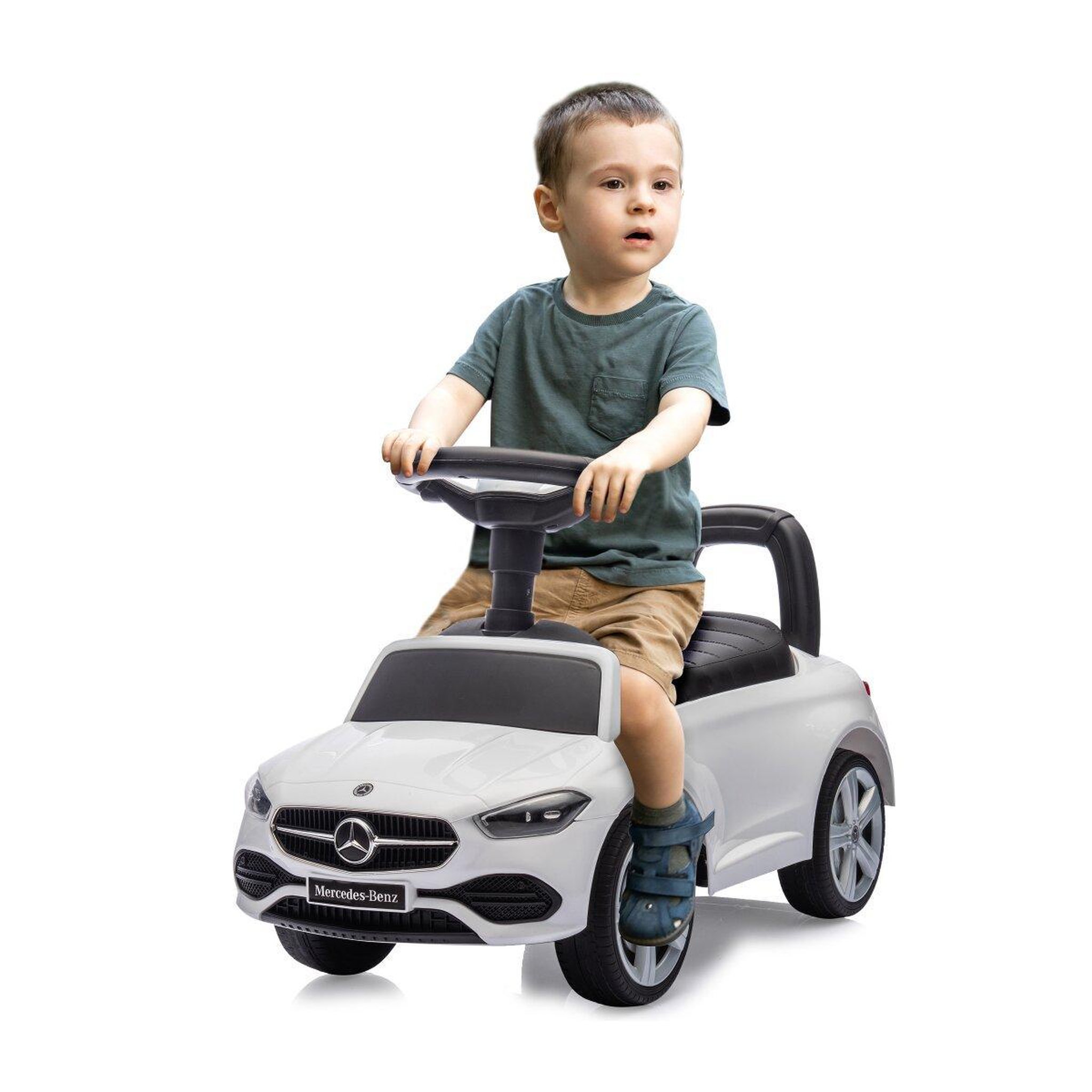 Voir la diapositive 2 : Jamara Porteur Mercedes Classe C blanc 2-en-1