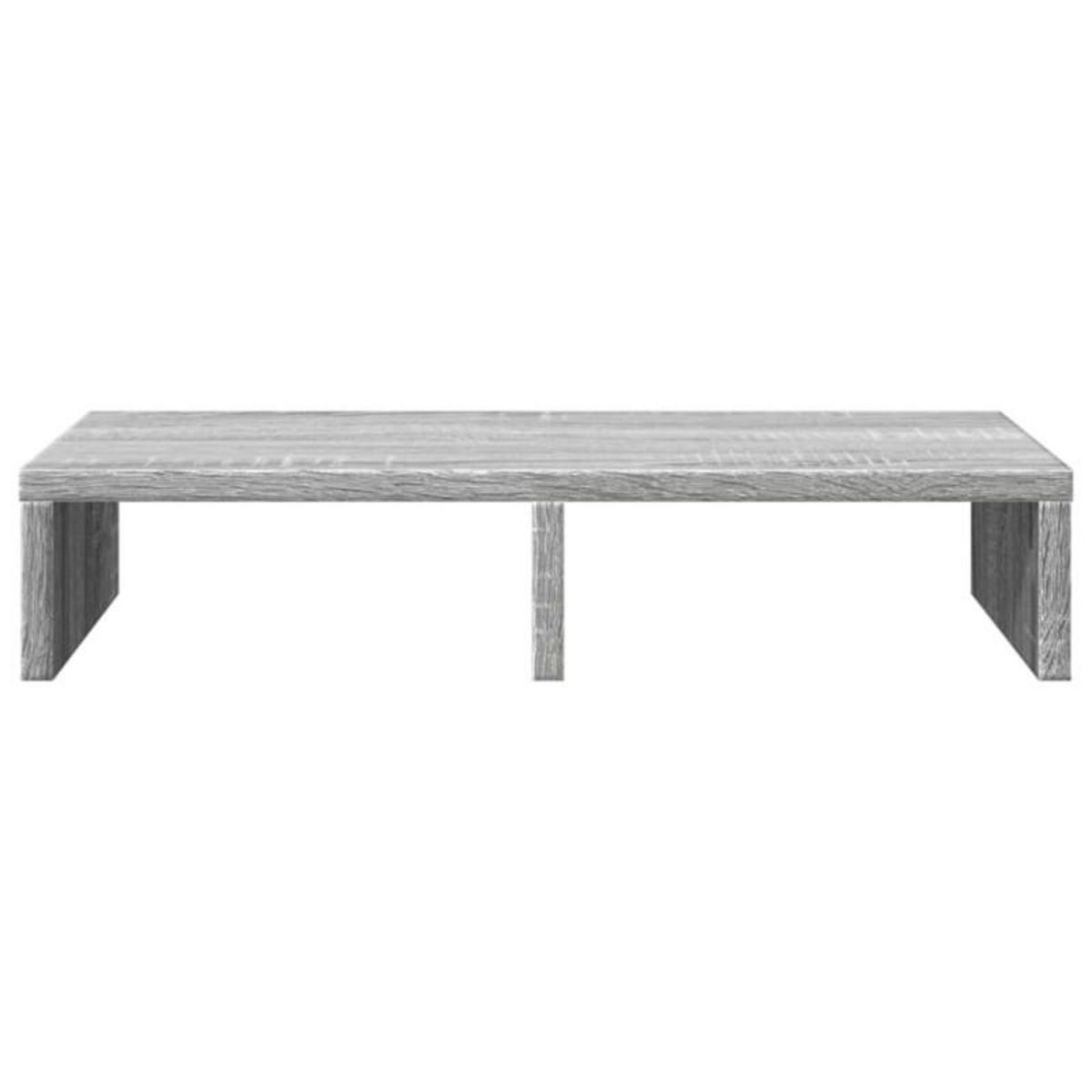 VIDAXL Support de moniteur sonoma gris 50x27x10 cm bois d ingénierie