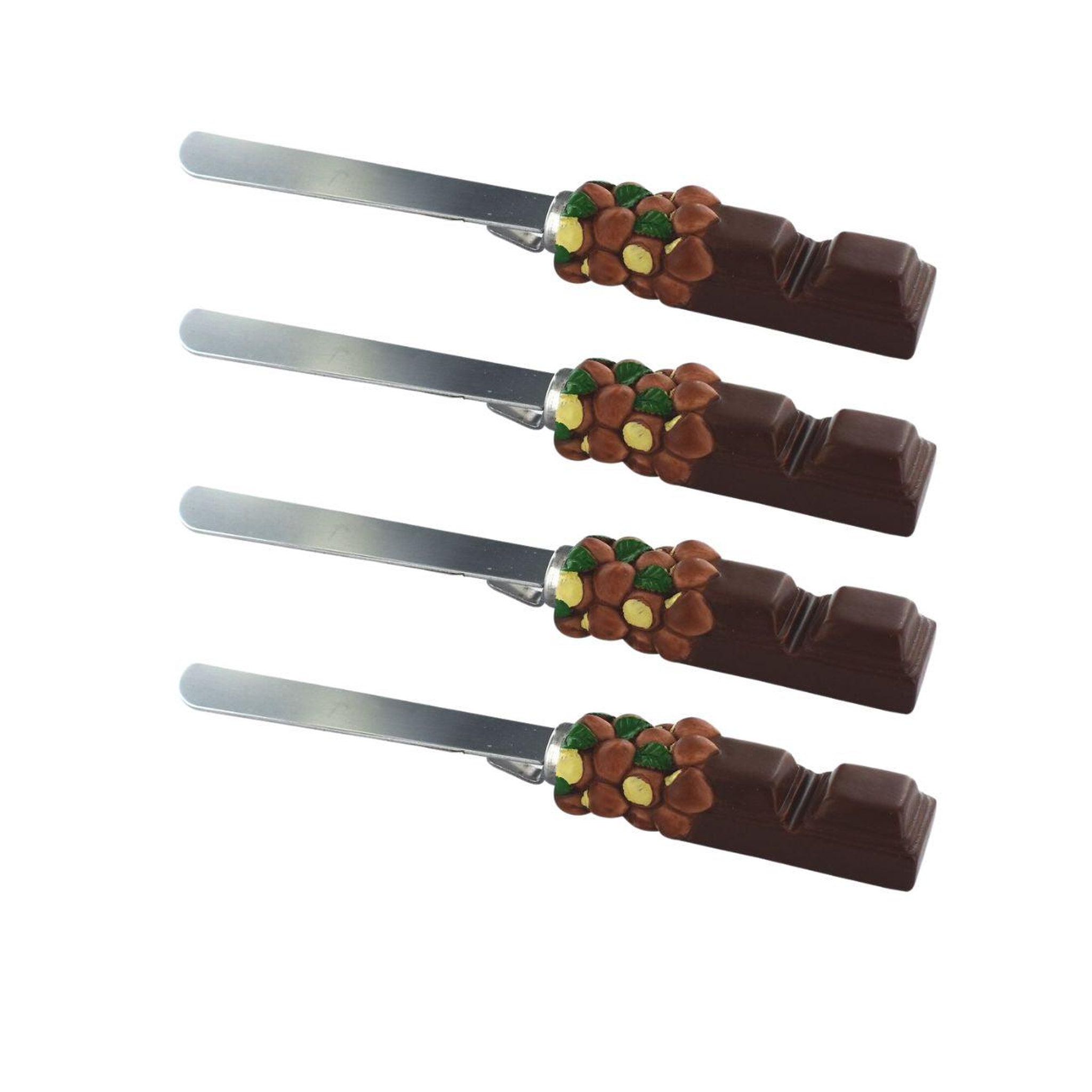 Fackelmann Set de 4 ustensiles de cuisine spatule pour pâte à tartiner et spatule fackelmann display