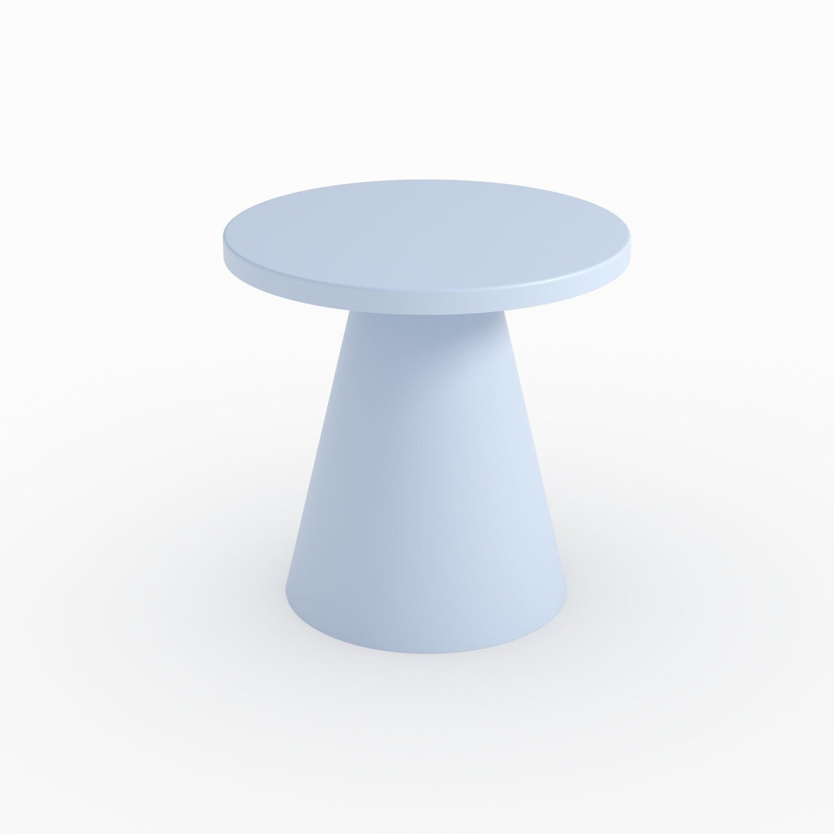 Rendez vous déco Table d'appoint de jardin en métal bleu pastel D45 cm -Azuri