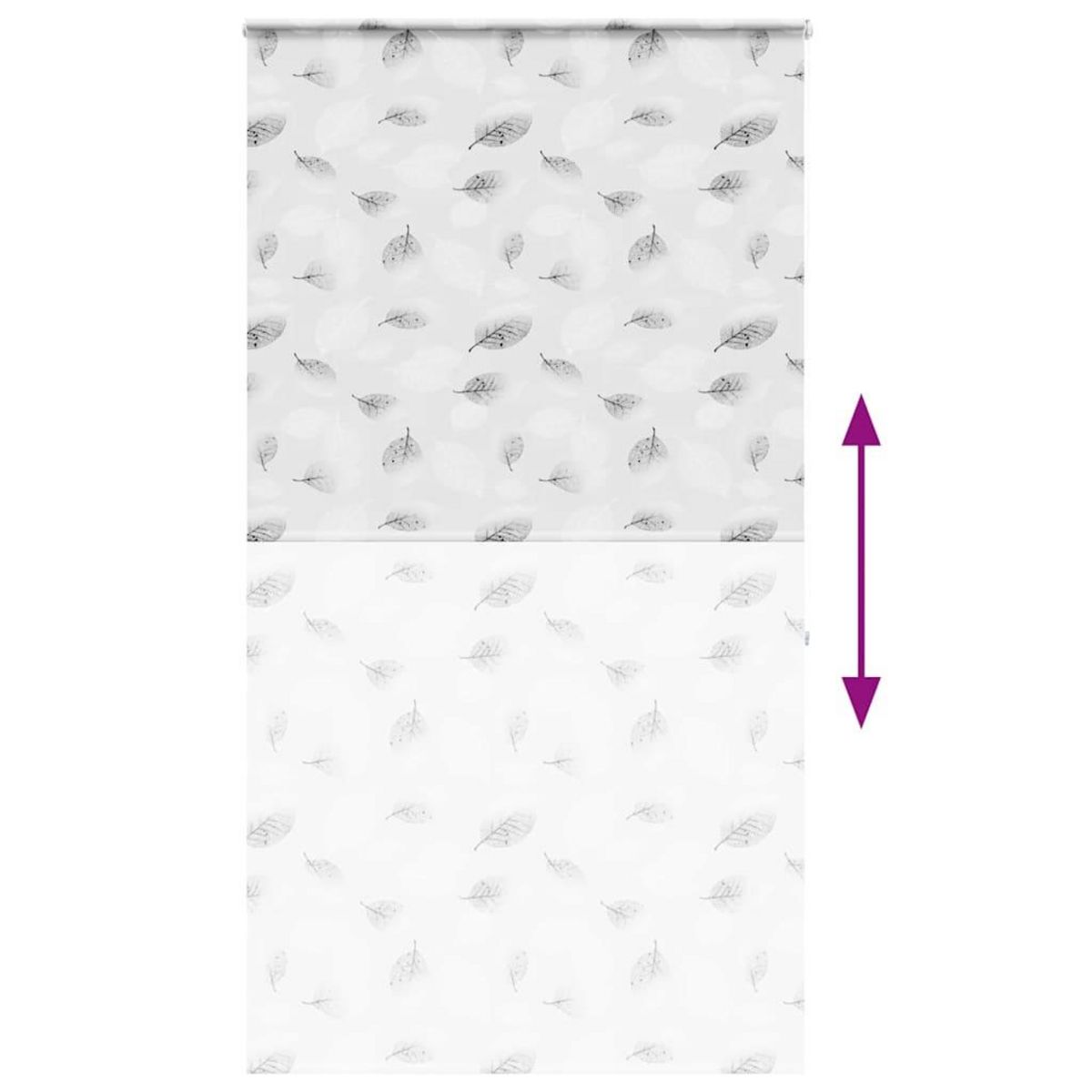 VIDAXL Store enrouleur de douche avec cassette largeur du tissu 126 cm