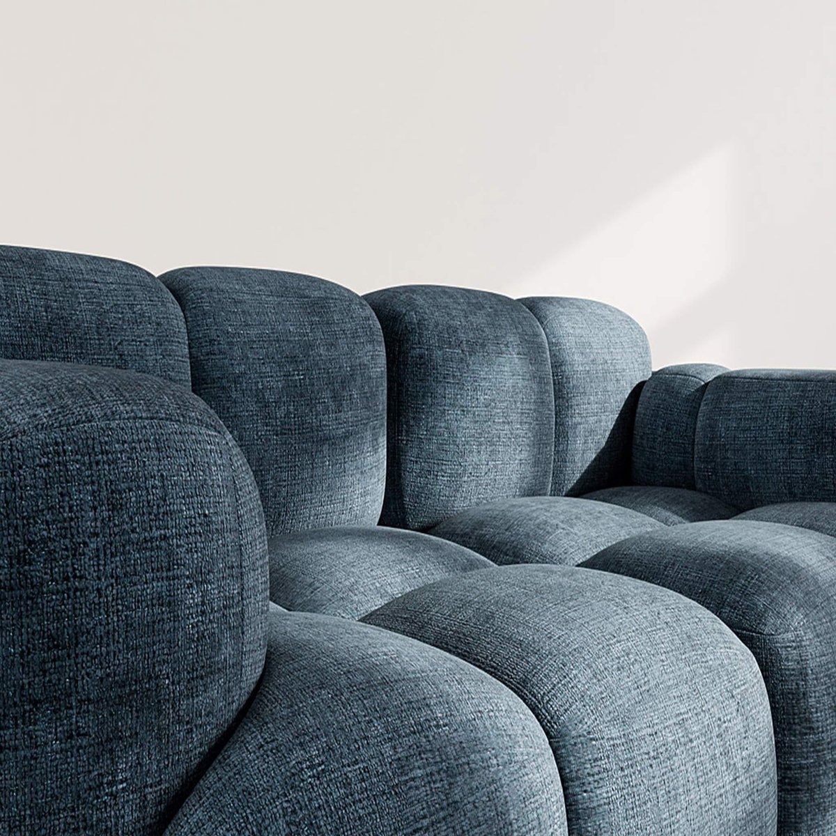 LISA DESIGN Grace - canapé modulable 2 places en velours texturé
