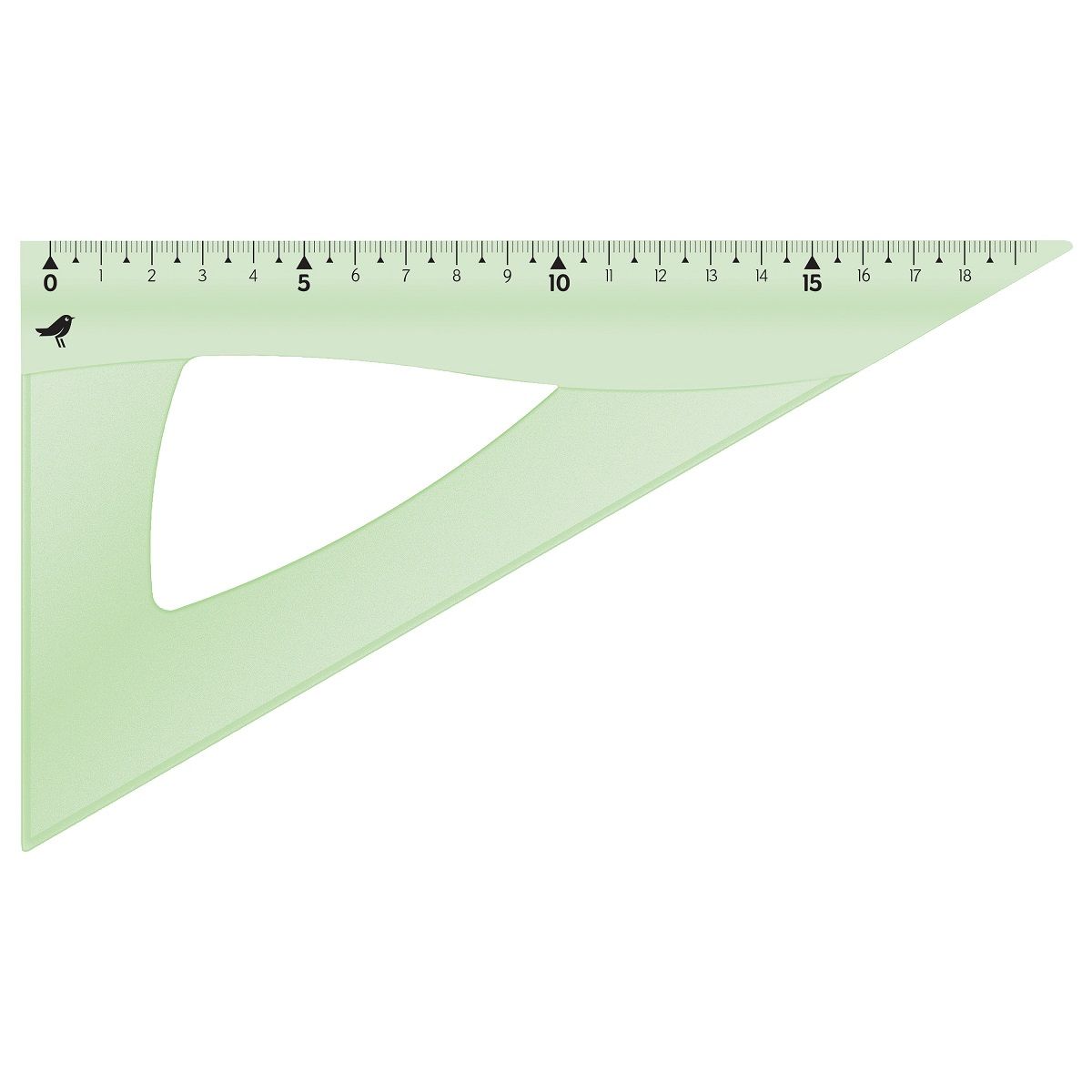 AUCHAN Equerre en plastique extra résistant 60° 20cm coloris aléatoire