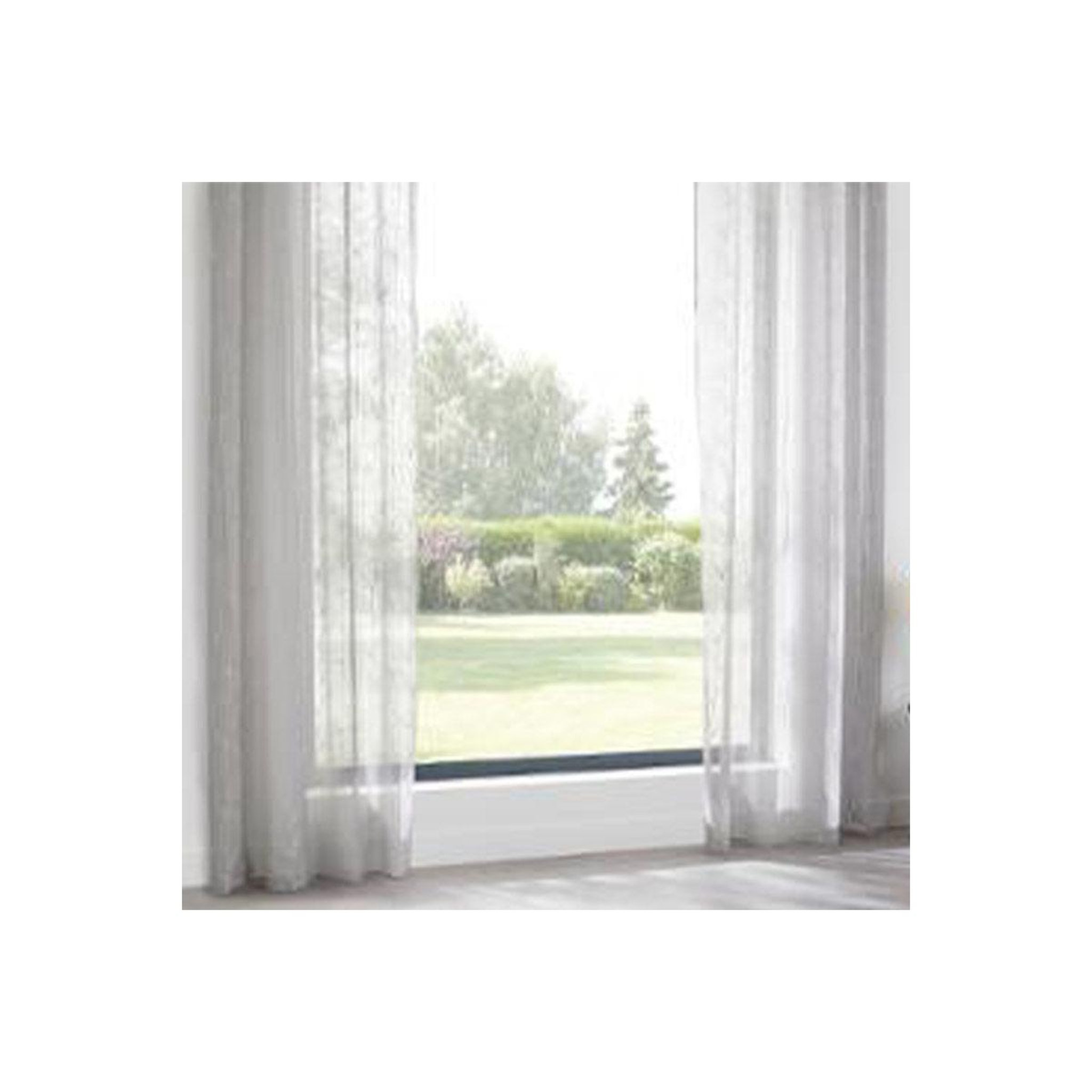 ATMOSPHERA Rideau voilage à œillets  ruben  140x240cm gris