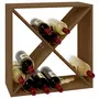 VIDAXL Armoire a vin Marron miel 62x25x62 cm Bois de pin massif