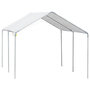 Voir la diapositive 1 : OUTSUNNY Carport auvent pour voiture 5,95L x 2,90l x 2,60H m acier galvanisé robuste PE haute densité