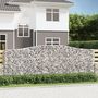 Voir la diapositive 1 : VIDAXL Paniers a gabions arques 10 pcs 400x30x140/160 cm Fer galvanise