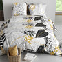 Voir la diapositive 3 : ATELIER DU COTON Parure housse de couette 100% coton 57fils moana