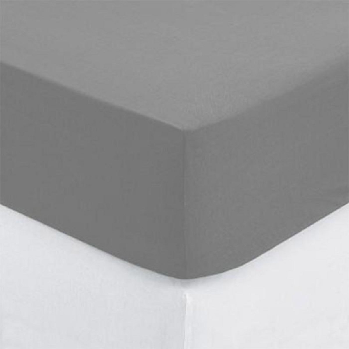 ATMOSPHERA Drap Housse  Intérieur  90x190cm Gris