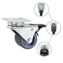 Voir la diapositive 2 : VIDAXL 12 pcs Roulettes pivotantes doubles 50 mm