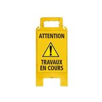 NOVAP Chevalet Attention Travaux En Cours En Polypropylène