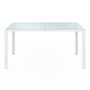 Voir la diapositive 3 : ID MARKET Salon de jardin MADRID table 150 CM et 6 chaises empilables blanc et beige