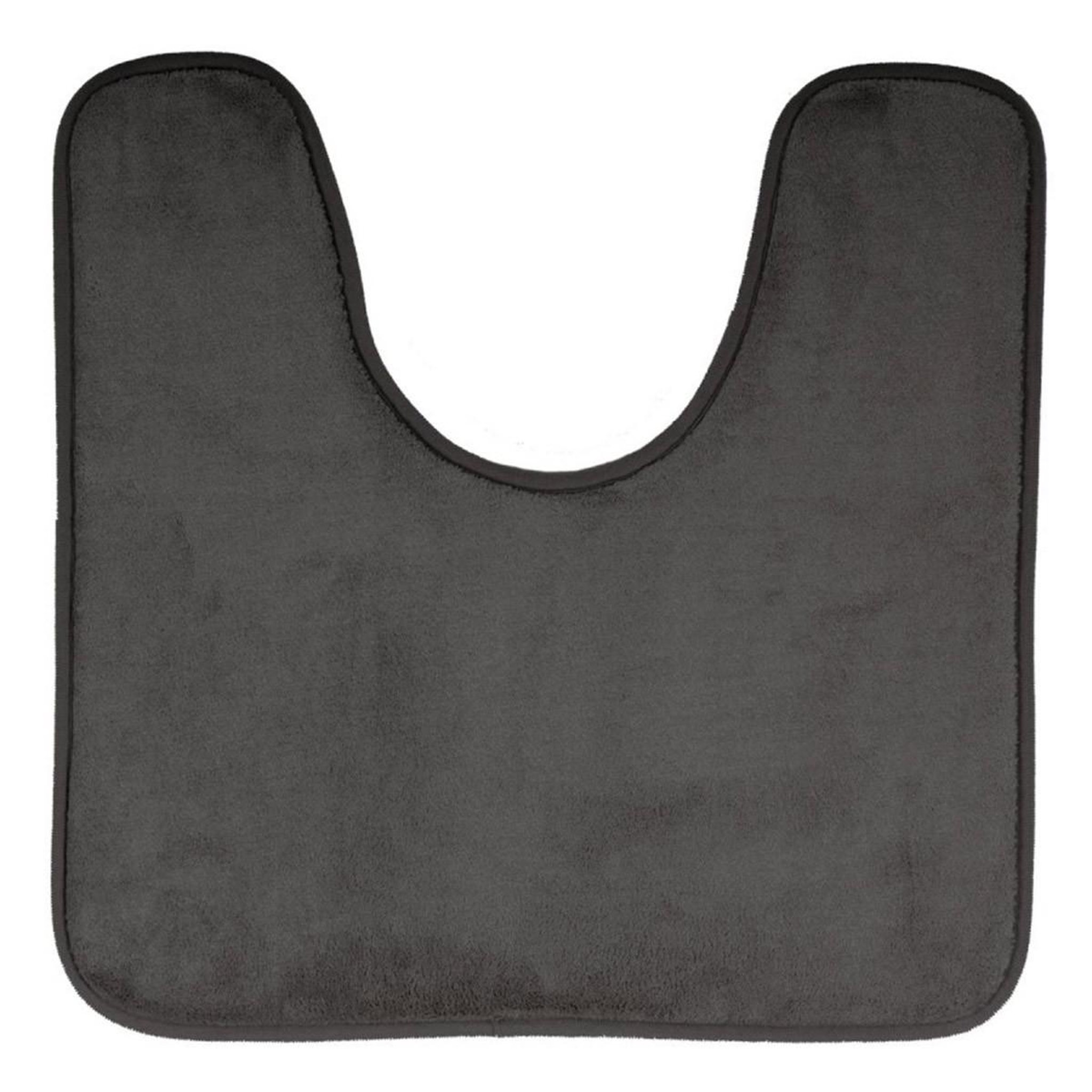 Voir la diapositive 1 : FIVE Tapis contour wc  mémoire  48x48cm gris