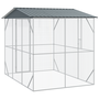 Voir la diapositive 5 : VIDAXL Aviary pour Oiseaux Anthracite 310x227x247 cm Acier