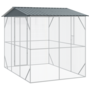 Voir la diapositive 5 : VIDAXL Aviary pour Oiseaux Anthracite 310x227x247 cm Acier