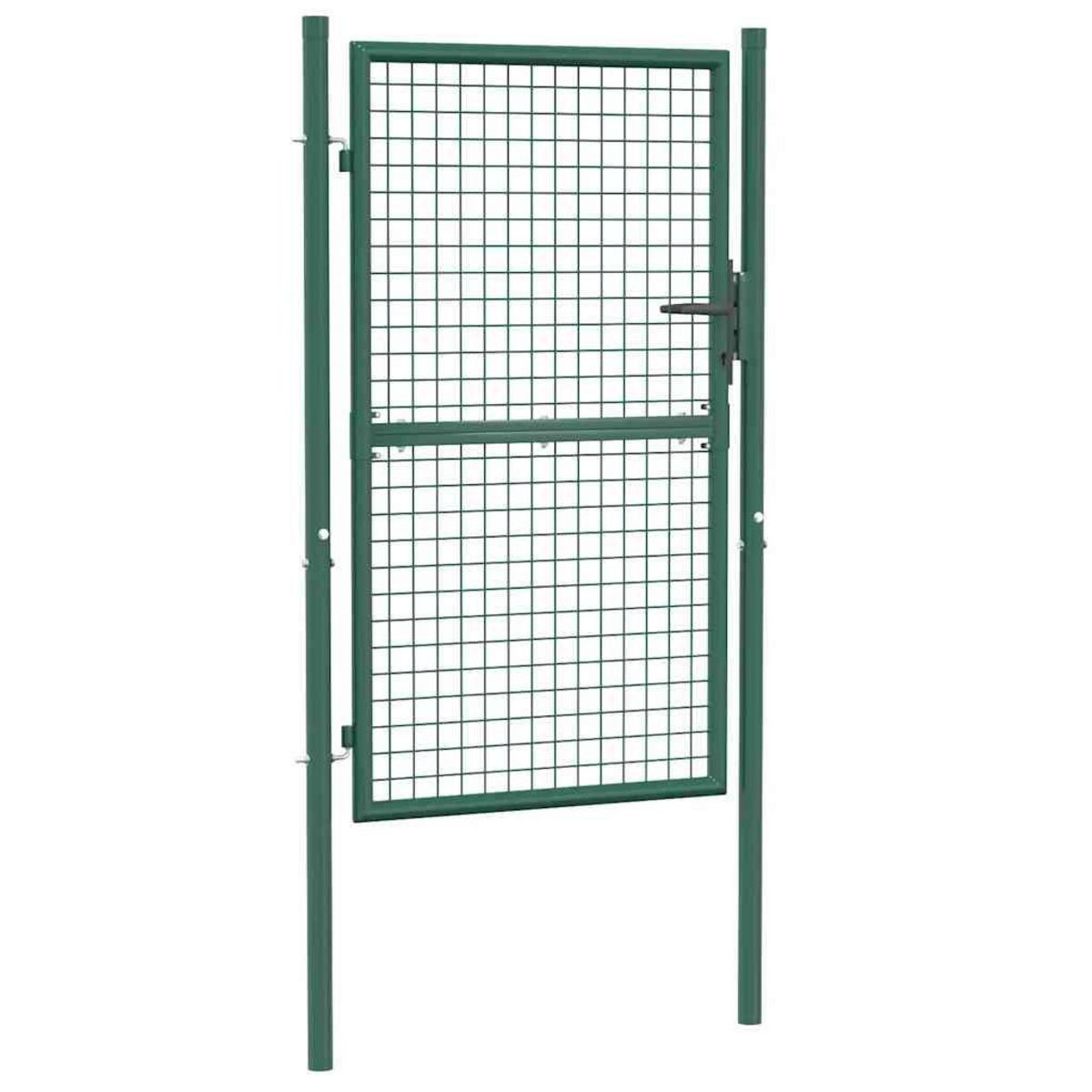 VIDAXL Portail de cloture acier 100x150 cm vert