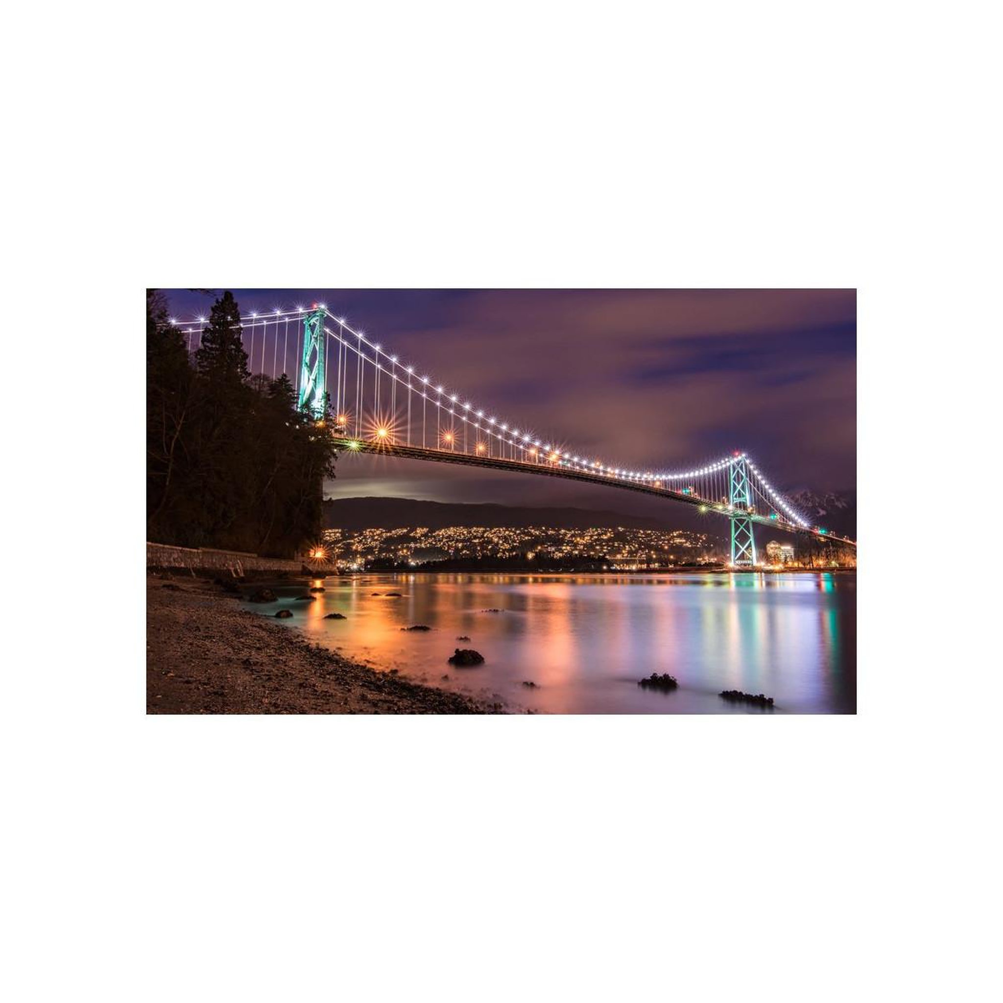 Voir la diapositive 2 : Paris Prix Papier peint  lions gate bridge vancouver canada ii  270x450cm
