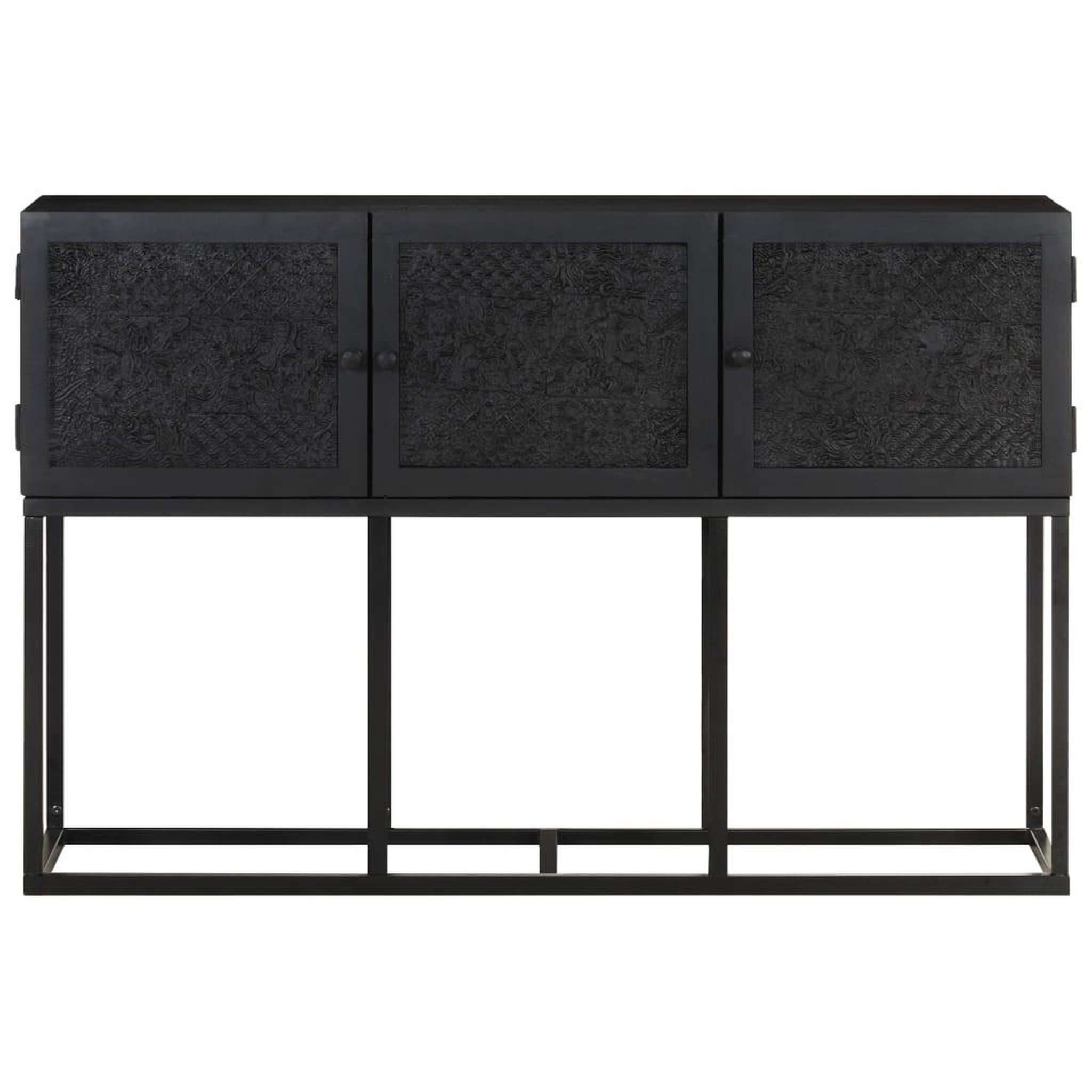 Voir la diapositive 2 : VIDAXL Buffet 115x30x76 cm Bois de manguier massif