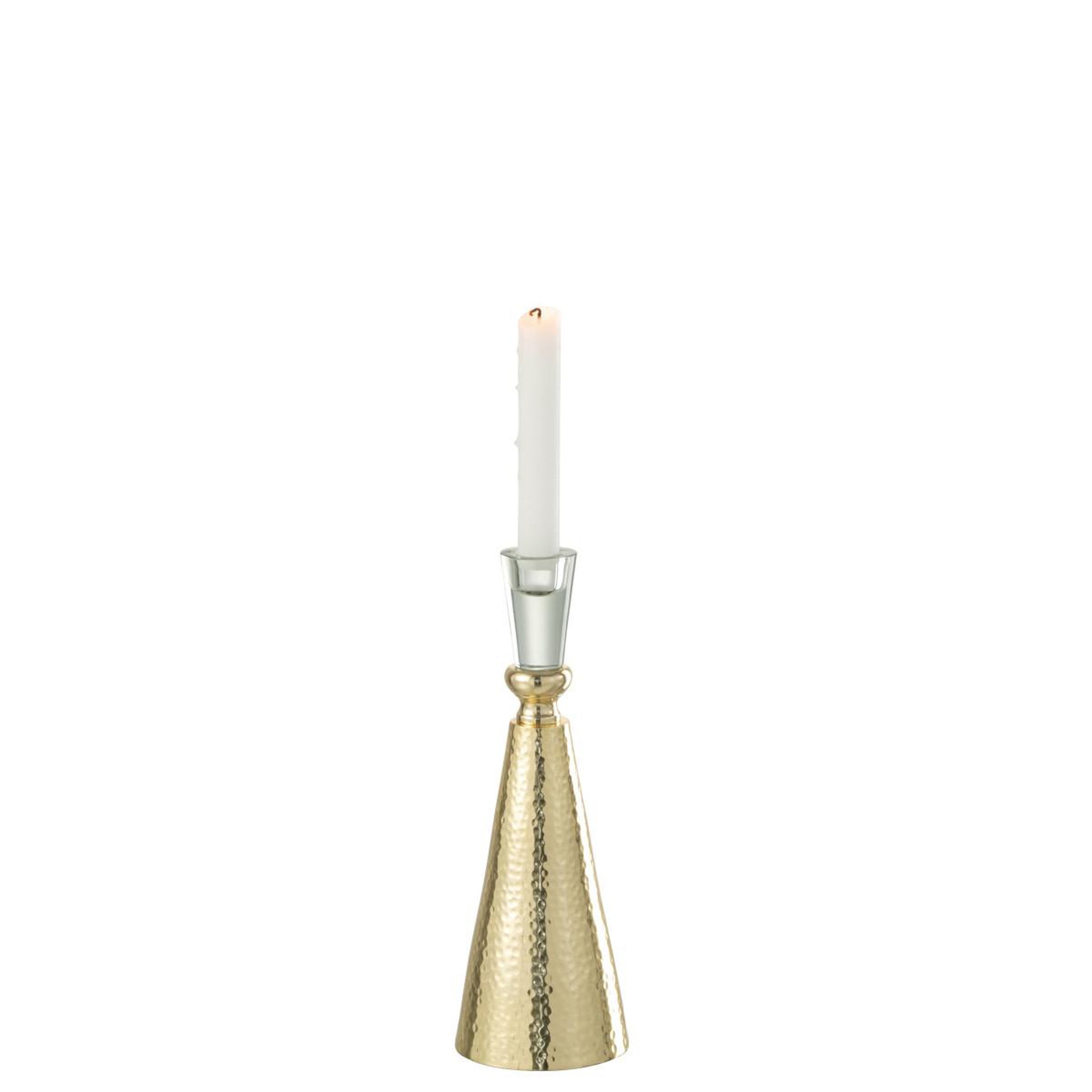 Voir la diapositive 2 : J-LINE Chandelier Design Martelé  Tape  25cm Or