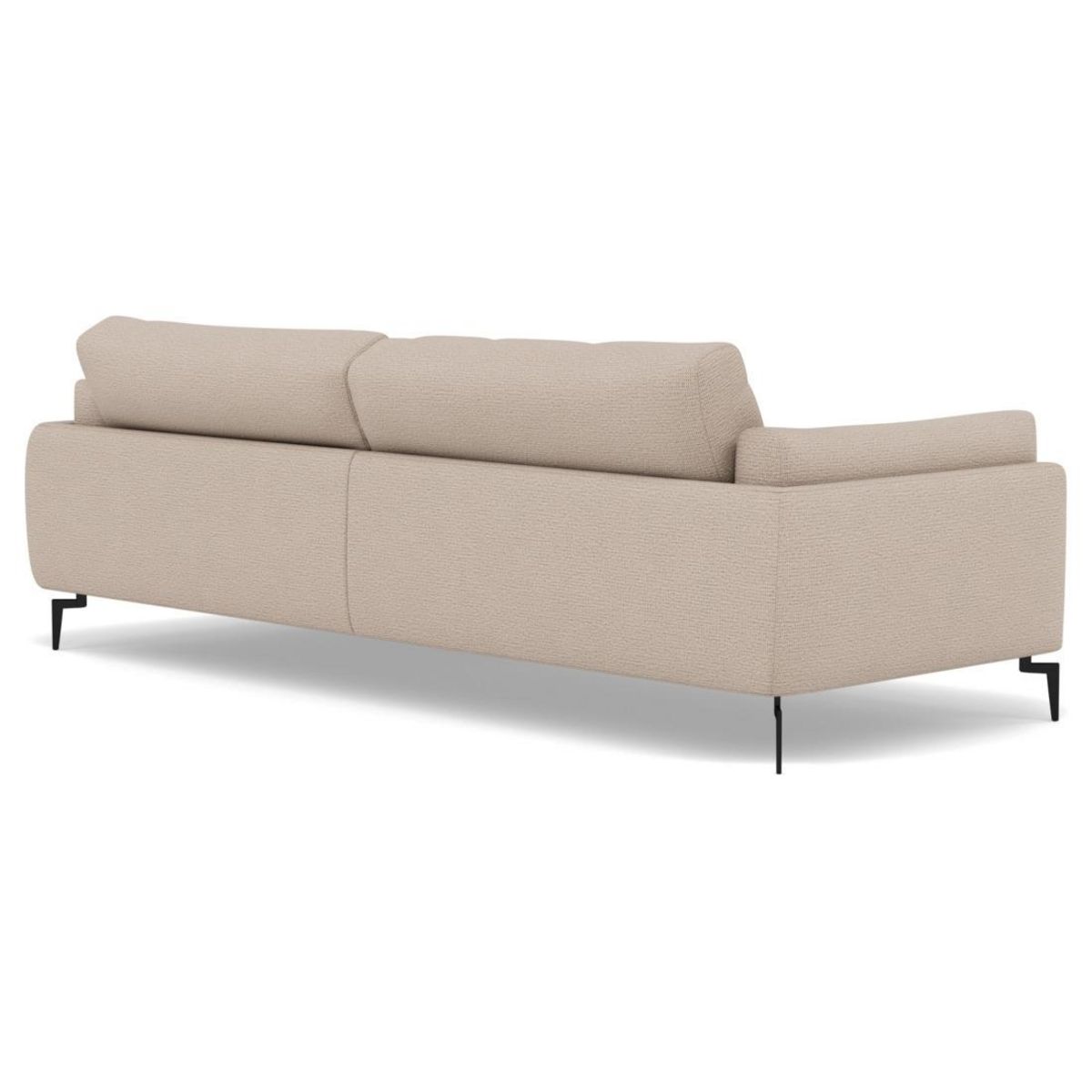 LISA DESIGN Carlos - canapé d'angle droit 4 places ultra moelleux en tissu texturé