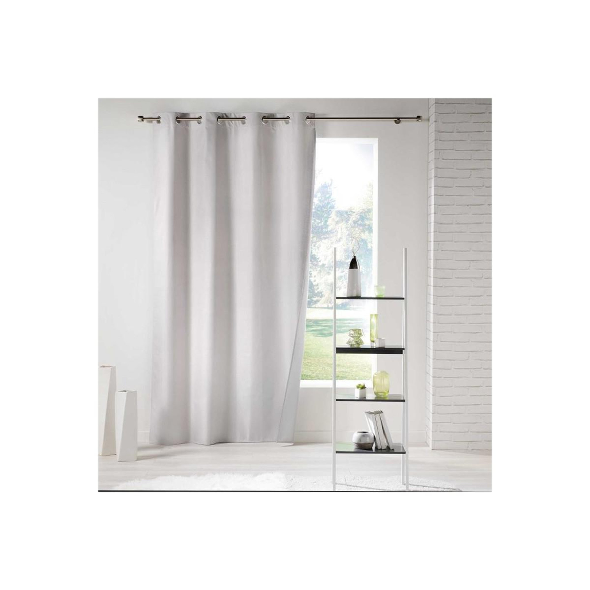 Douceur d'Intérieur Rideau isolant à œillets  icemount  140x260cm naturel