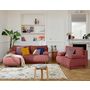 Voir la diapositive 6 : BEST MOBILIER Cristal - pouf modulable - 65 cm - en velours texturé