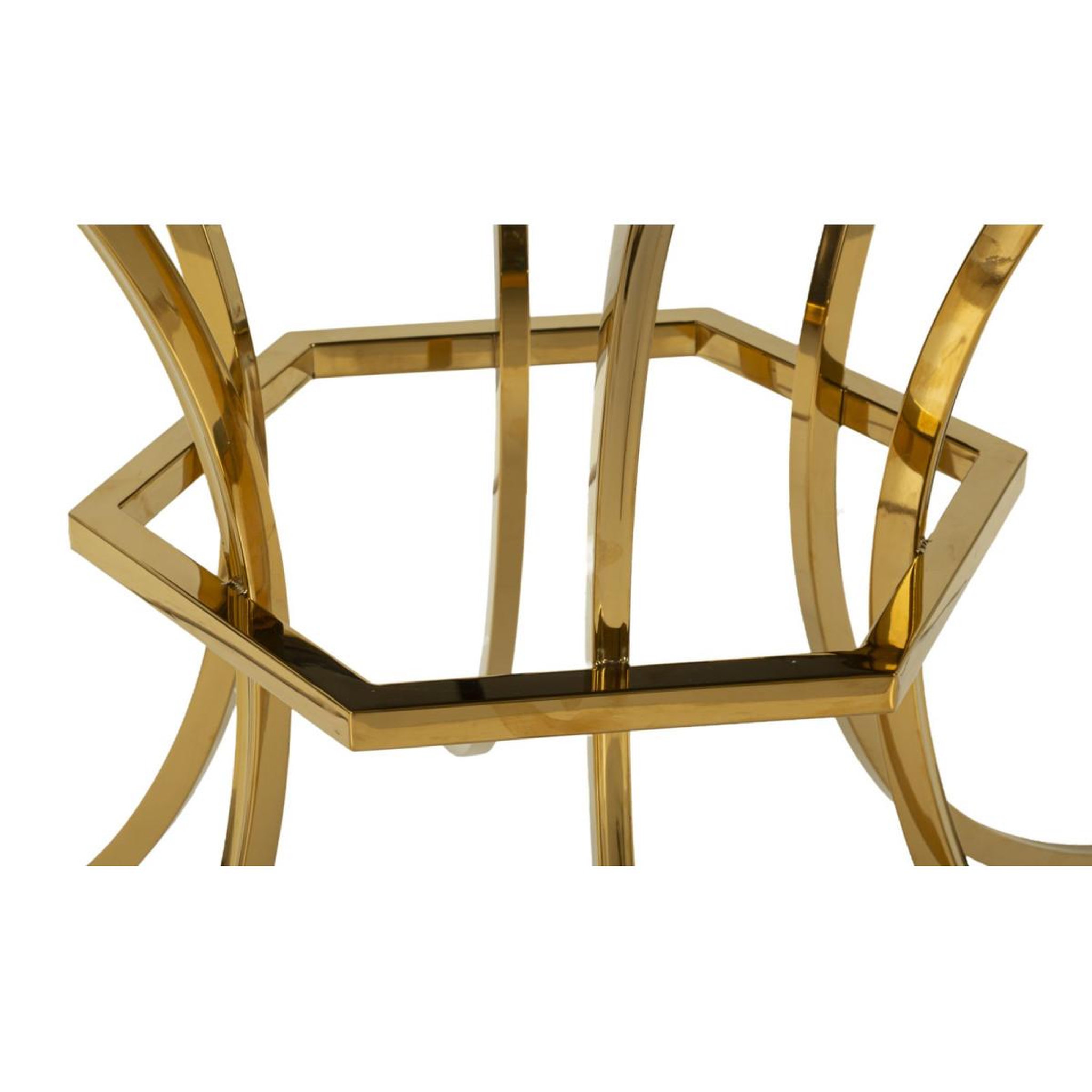 Voir la diapositive 3 : Paris Prix Table de repas  shanty  100cm noir & or