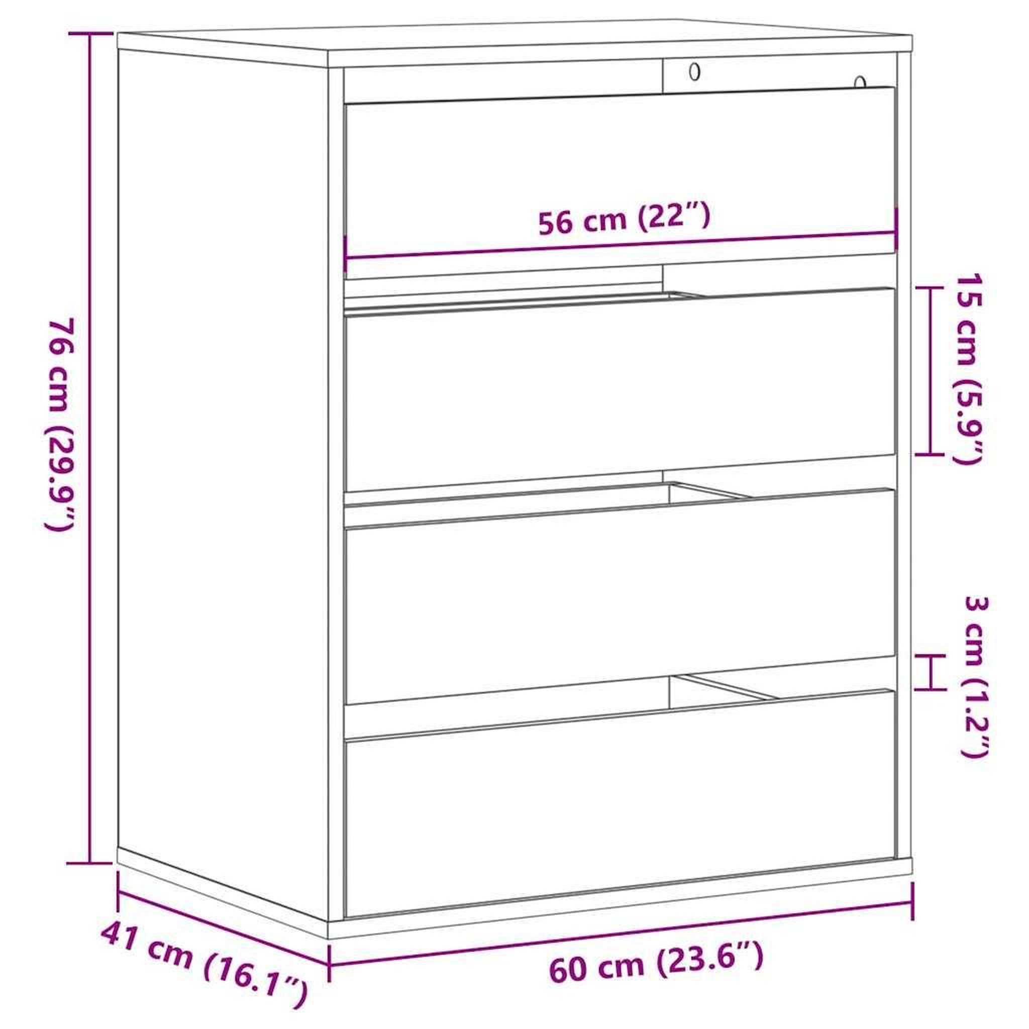 Voir la diapositive 6 : VIDAXL Commode d'angle blanc 60x41x76 cm bois d'ingenierie