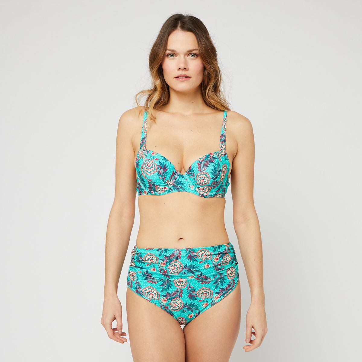 INEXTENSO Haut de maillot de bain Vert turquoise femme