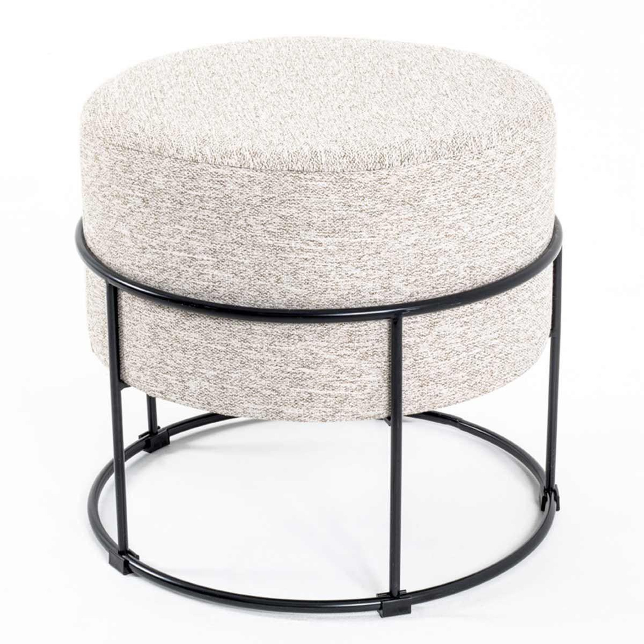 Paris Prix Tabouret rond design  socle  48cm naturel